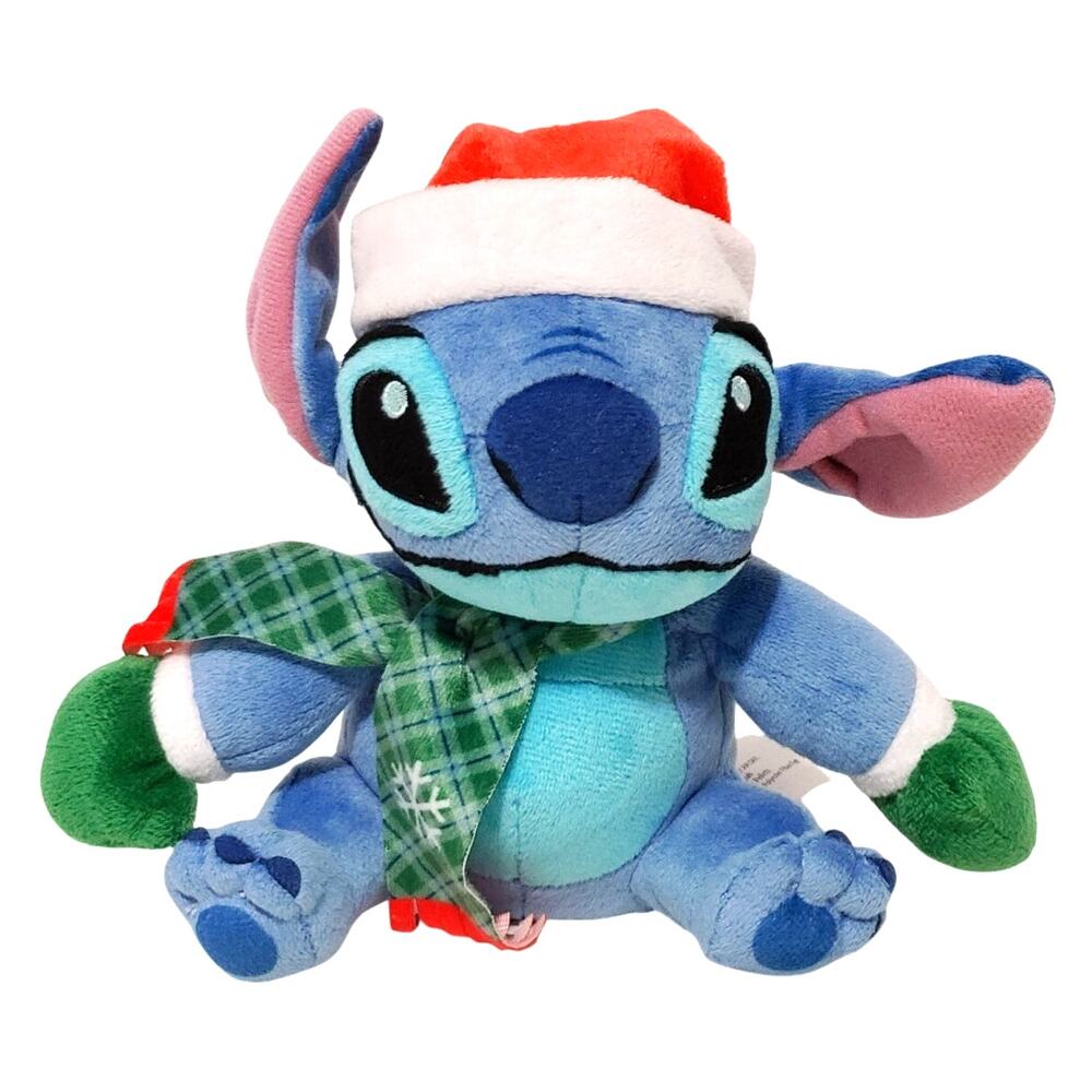 Disney Lilo and Stitch Santa Stitch Plush Holiday Christmas Stuffed Animal Toy